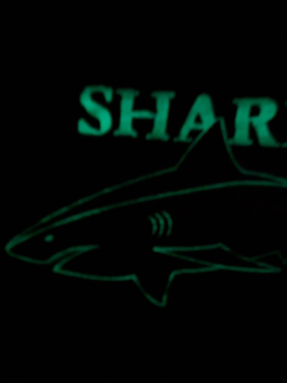 KOMAR KIDS Glow In The Dark Shark Striped Pajama Tank Top Flame Resistant